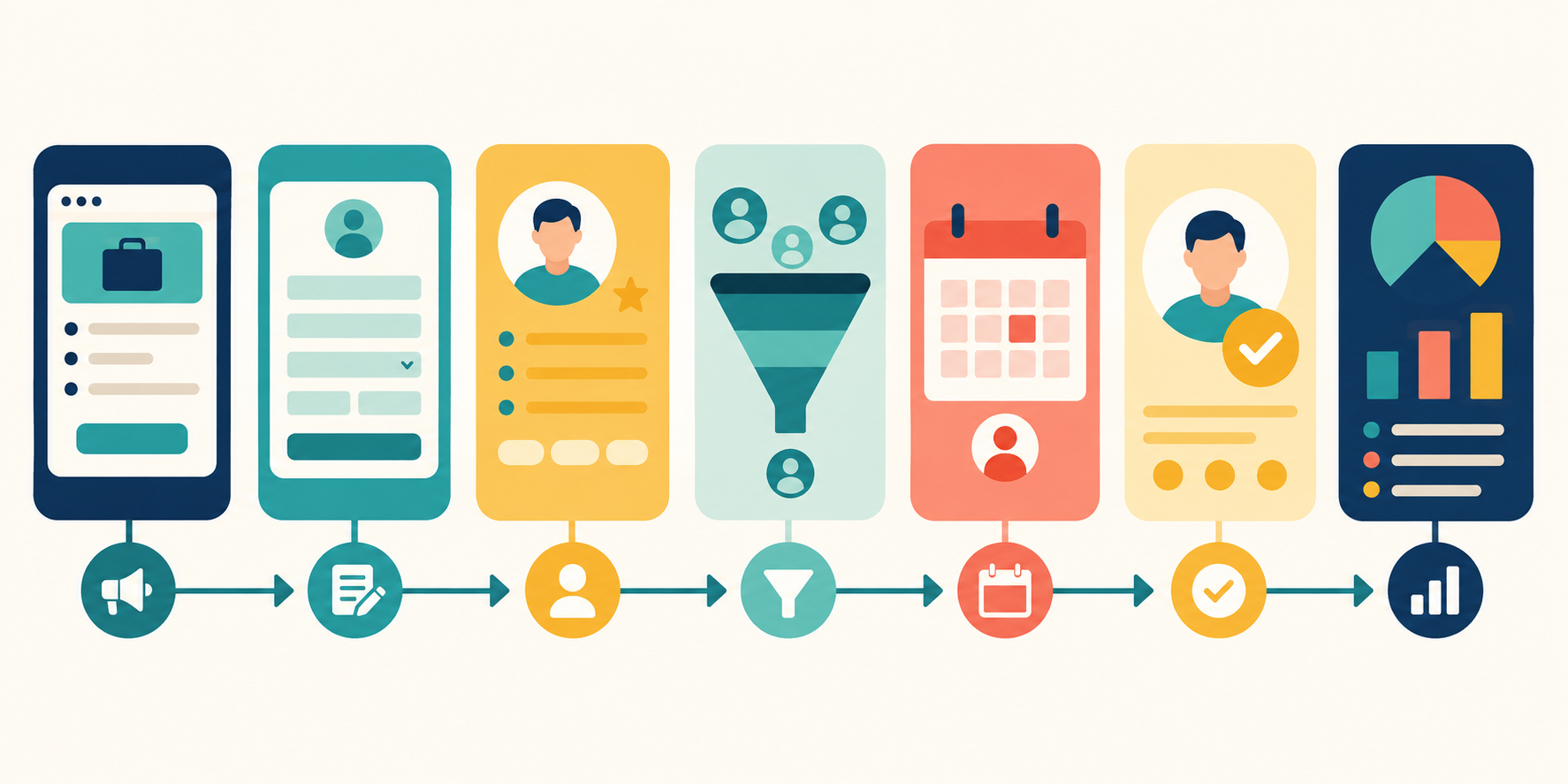 The applicant tracking system workflow from job posting to hiring decision