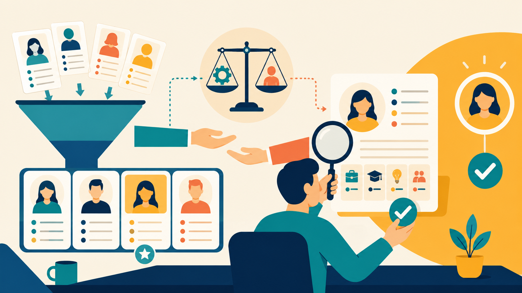 Human review remains part of the hiring decision even with ATS automation